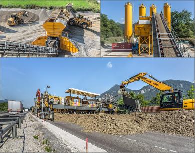 Betonieren der Inntalautobahn 1 - Reportage